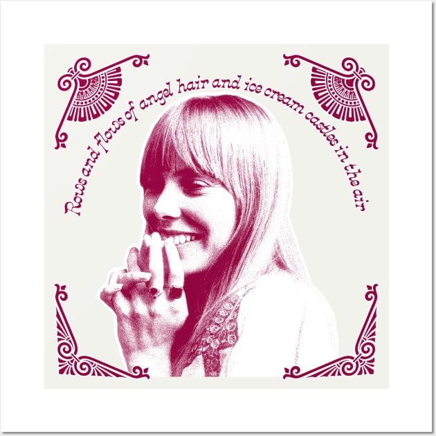 Joni Mitchell / Retro 1970s Style Fan Art Design Wall Art by DankFutura